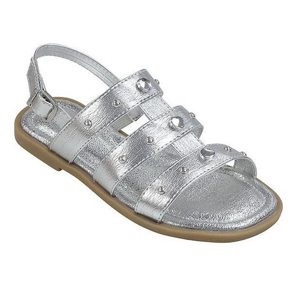 Sandália Pampili Vick Prata Infantil