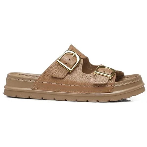 Sandalia Pegada Burnished Caramelo Feminino