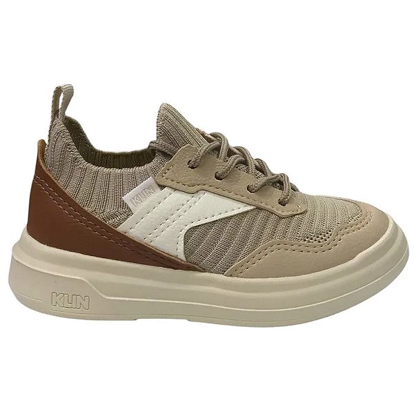 Tênis Klin Capri Mini Palha/Caramelo Infantil