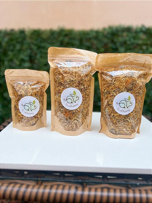 Calêndula em flor desidratada