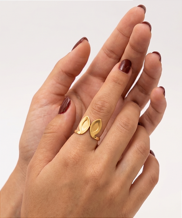 Anel banhado á ouro Ajustável N22