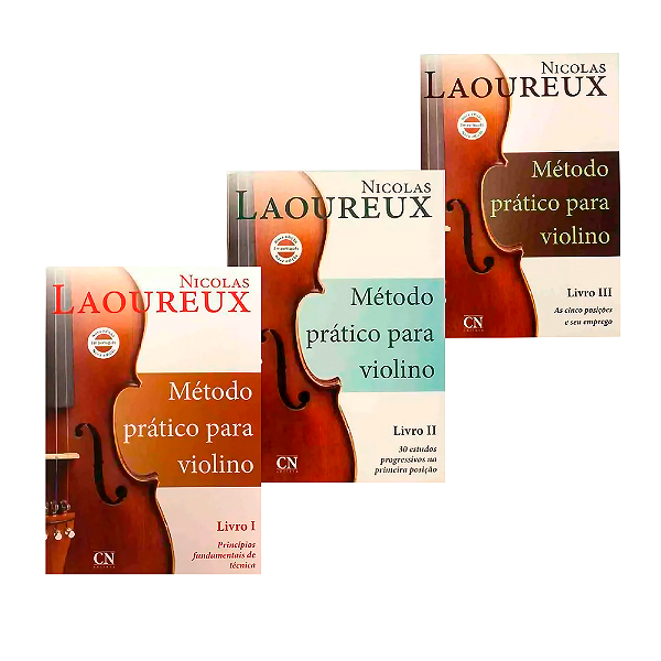 Método para Violino Vol 1 ,2 E 3 Nicolas Laoureux Encadernado Inglês