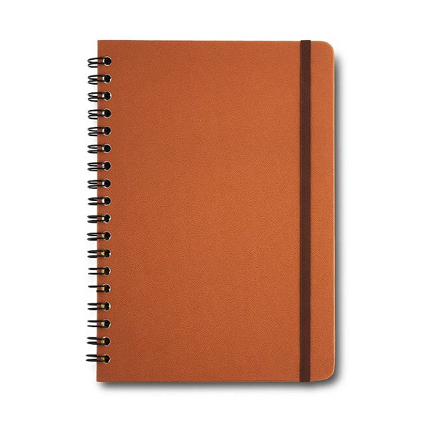 Caderno Colegial Espiral Caramelo