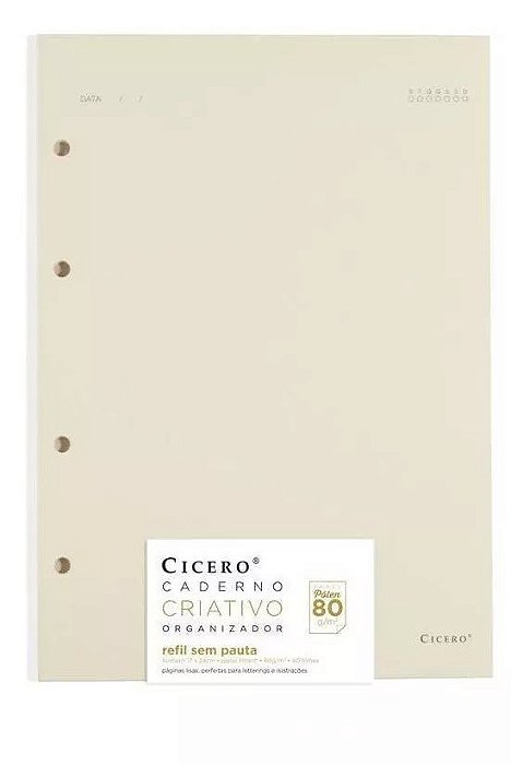Refil Caderno Argolado A4 Pólen SEM PAUTA