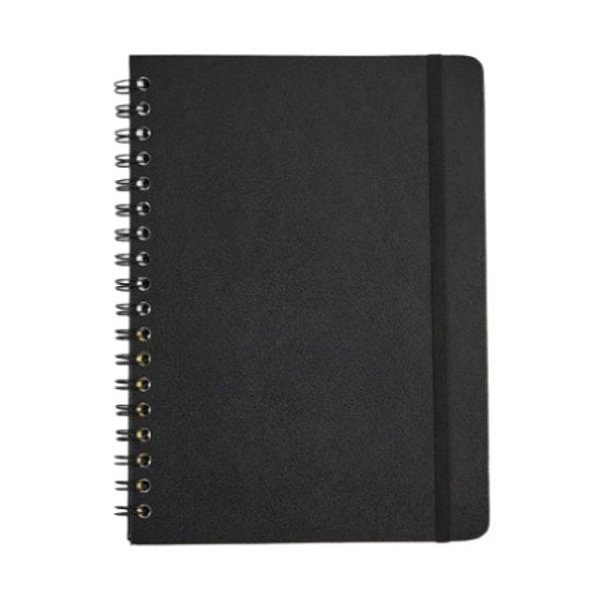 Caderno Colegial Espiral Preto