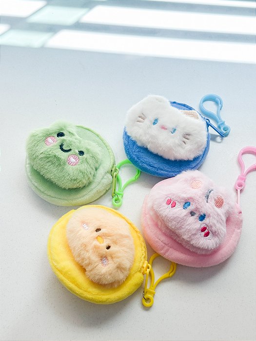 Chaveiro / Porta moedas de pelúcia