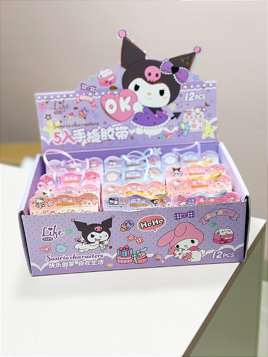 Wash tape turma hello kitty 5 unidades