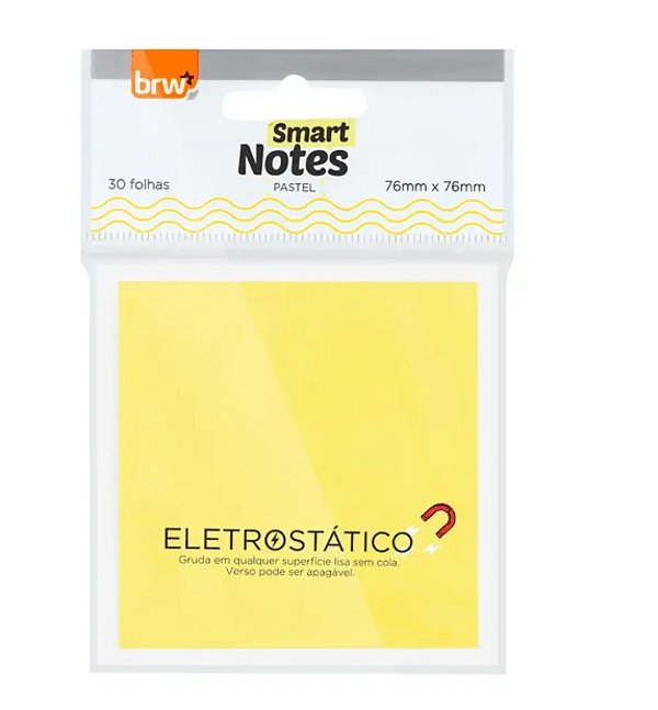 Bloco de anotações eletrostático BRW