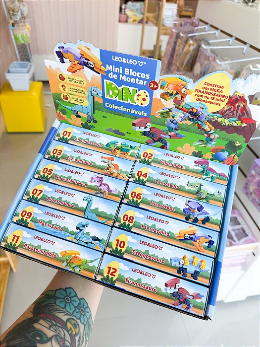 Bloco de montar Mini Dinossauro