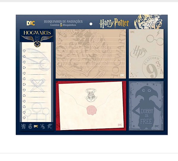 Kit Bloco de anotações Harry Potter