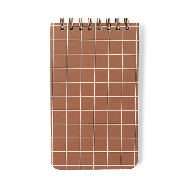 Bloco Jornalista Wire-o Mocha Pistache Pautado