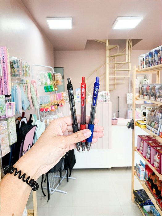 Caneta Retrátil Zebra Sarasa/ Gel