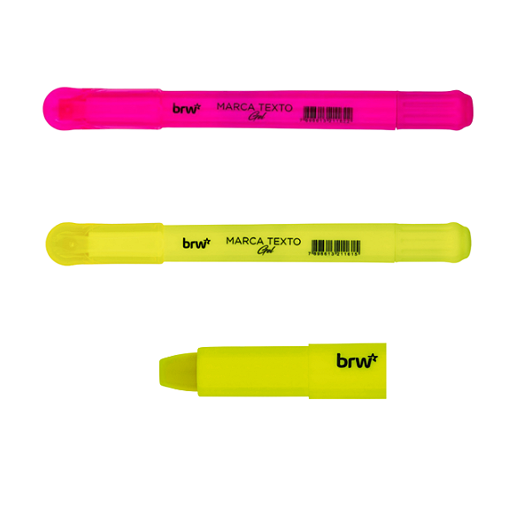 Marca texto fluorescente em gel/ BRW