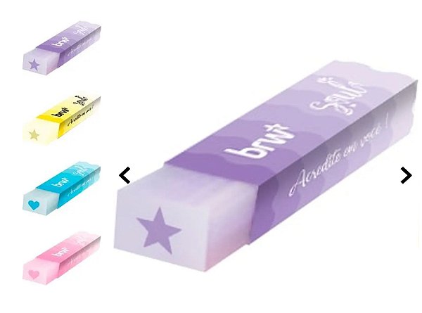 Borracha transparente decorada/ BRW