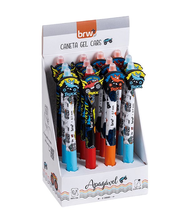 Caneta em gel apagável/ CARROS