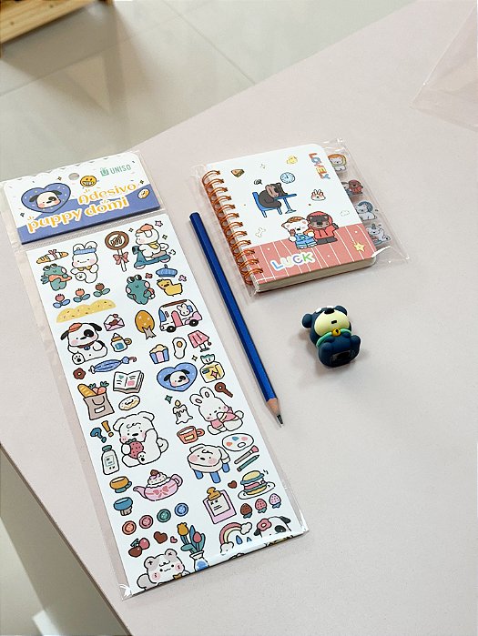 Kit Papelaria Cachorrinho