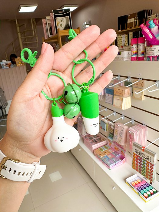 Dupla de chaveiros alho / alho poró