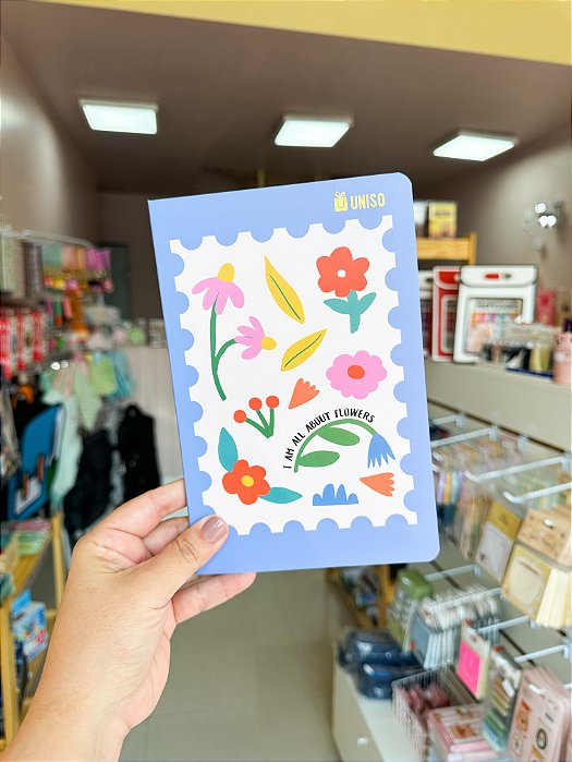 Caderno Pautado de Flores | A5