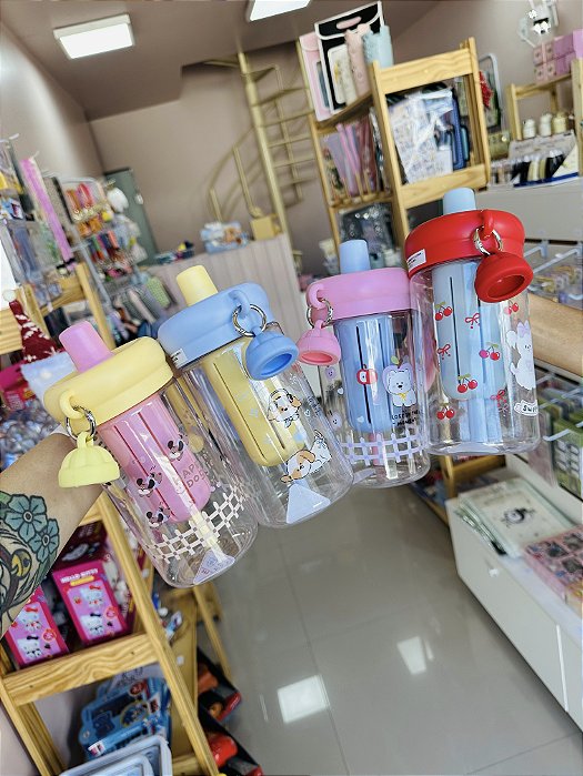 Copo Acrílico c/ Infusor e Chaveiro 500ml