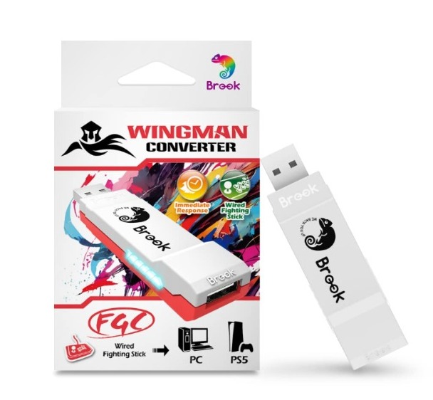 Adaptador Brook Wingman Fgc Wired Fighting Game P/ps4 Ps5 Pc
