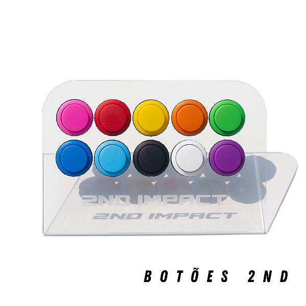Botões Arcade Original 2nd Impact 8 Peças Silent Gateron