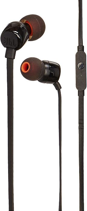 Fone De Ouvido Intra-auricular Com Microfone Jbl T110 Preto - Precisa  Eletros