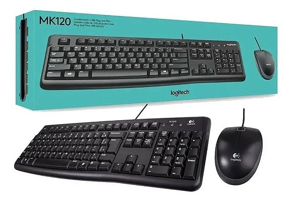 Kit teclado e mouse logitech - Mk120