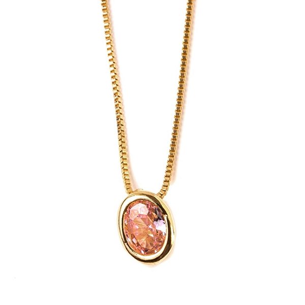 Colar Italiano com Banho em Ouro 18k Rosa