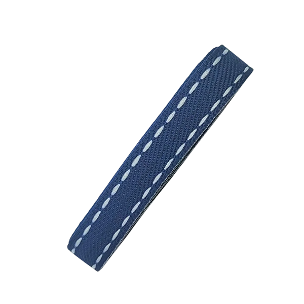 3 Metros De Fita Gorgorão P Laço N2 10mm Pespontado Sinimbu Azul