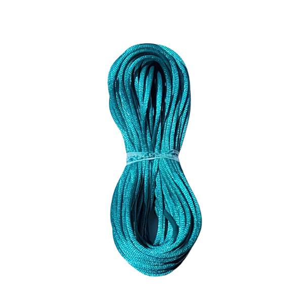 10 metros fio acetinado rabo de rato 1mm turquesa