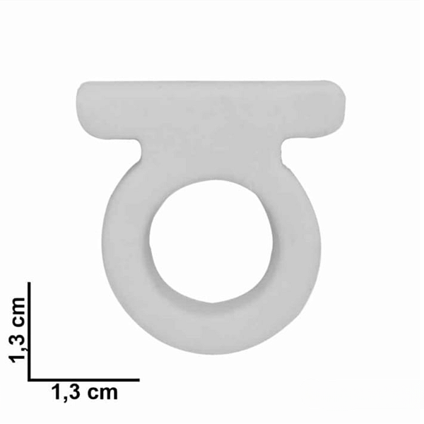 Kit com 10 Adaptadores Branco para Lápis, canetas e canetinhas - Material Escolar