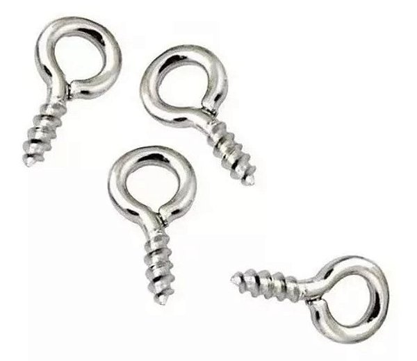 100 Mini Pitão P Artesanatos Chaveiros Em Resina Prata 5x10mm
