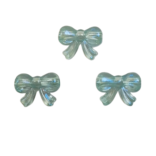 Kit com 150 Miçangas Infantil Entremeio Laço para Pulseira cor Azul Médio