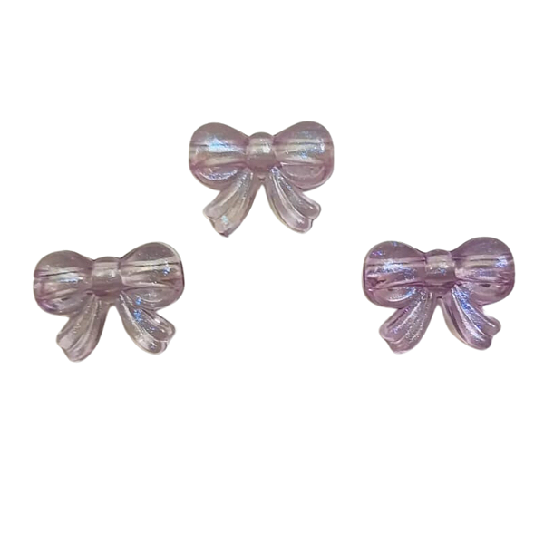 Kit com 150 Miçangas Infantil Entremeio Laço para Pulseira cor Roxo