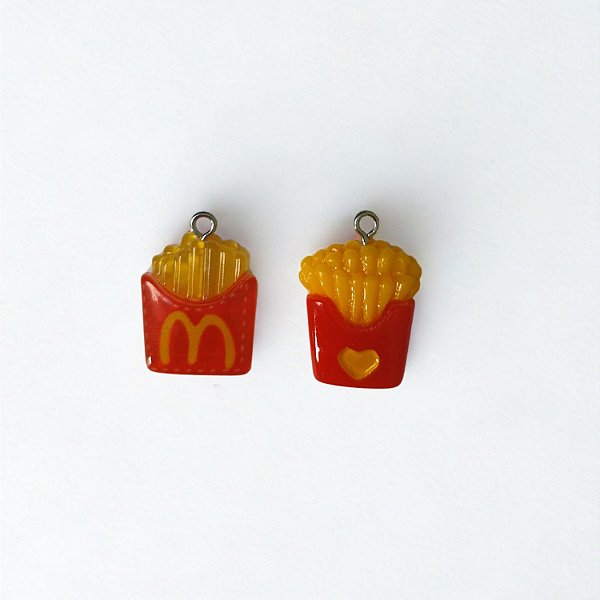 10 pçs Pingente de Batata Frita 2 cm