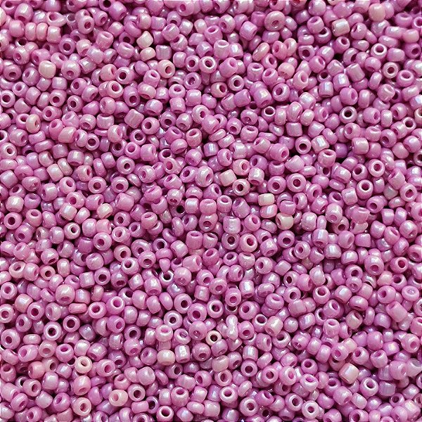 Miçangas 12/0 Kit com 40g Cor Rosa Médio p/ Bijuterias Artesanato