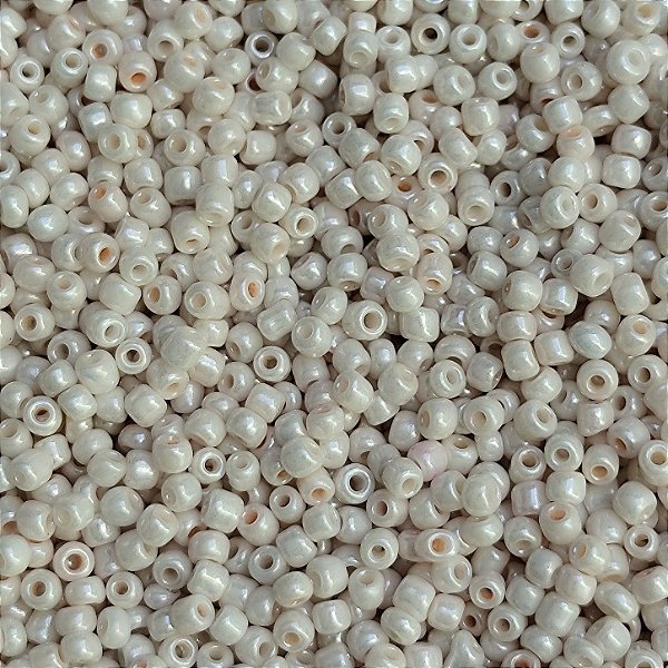 Miçangas 12/0 Kit com 40g Cor Branco p/ Bijuterias Artesanato
