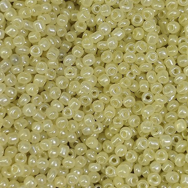 Miçangas 12/0 Kit com 40g Cor Amarelo p/ Bijuterias Artesanato