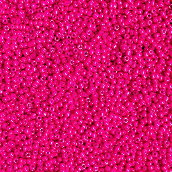 Miçangas 12/0 Kit com 40g Cor Leitosa Pink p/ Bijuterias Artesanato