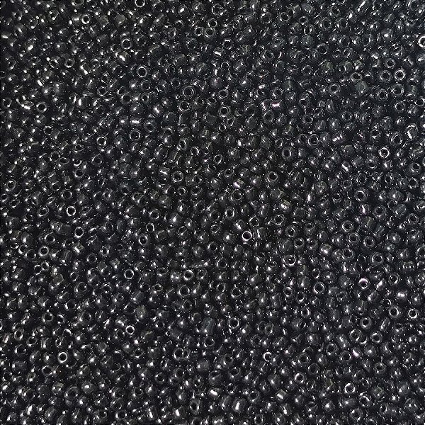 Miçangas 12/0 Kit com 40g Cor Leitosa Preto p/ Bijuterias Artesanato