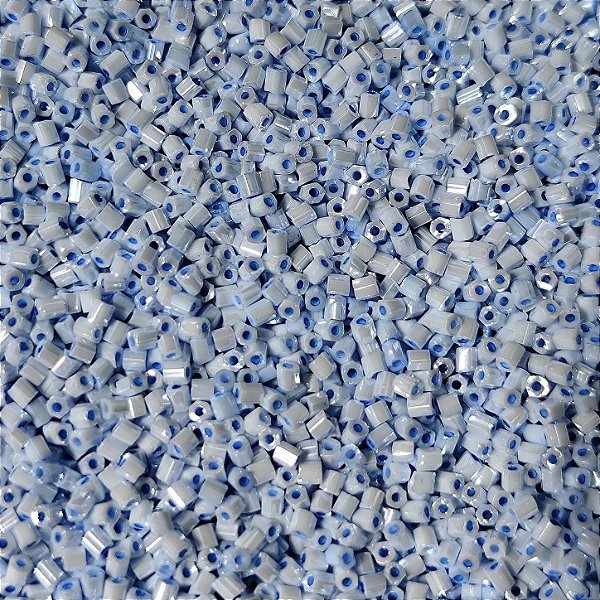 Miçangas 12/0 Kit com 40g Cor Vidrilho Azul Claro p/ Bijuterias Artesanato