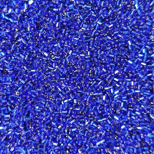 Miçangas 12/0 Kit com 40g Cor Vidrilho Azul Royal p/ Bijuterias Artesanato