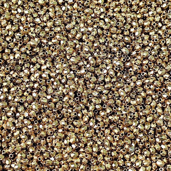 Miçangas Entremeio Kit com 40g Espaçador Facetado Dourado ABS p/ Bijuterias Artesanato