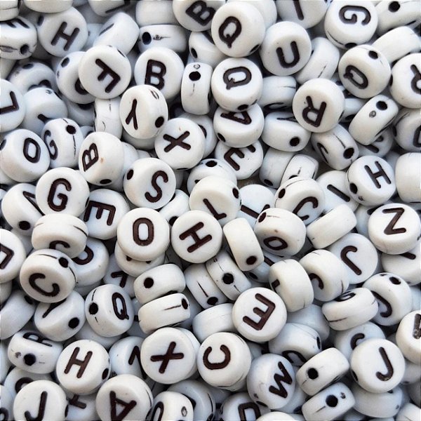 Kit de Miçangas 4350 pçs entre Letras e Pérolas Artesanato