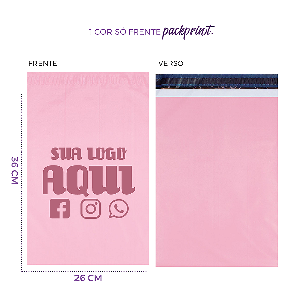 ENVELOPE DE SEGURANÇA 26x36 PERSONALIZADO COEX (CORES) 250 unid