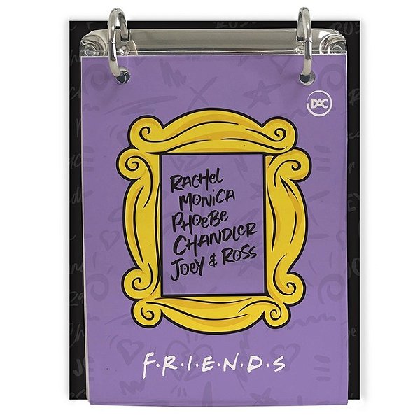 Caderno Argolado Mini - DAC - Friends - 80Fl 115x155mm