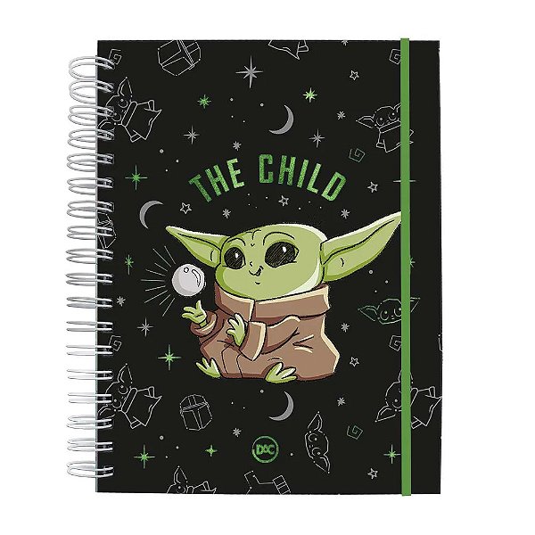 Caderno Colegial Smart 10 Divisórias - DAC - Star Wars 80 folhas reposicionáveis