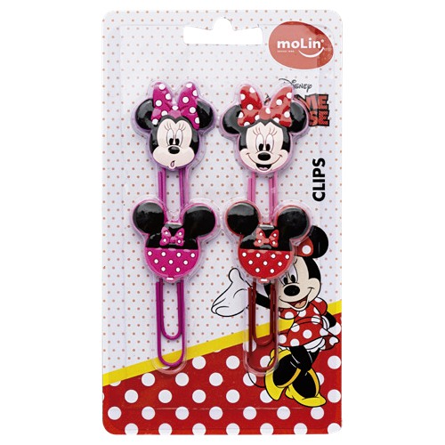 Clips 50 mm - Molin - Minnie Mouse - 4 unidades