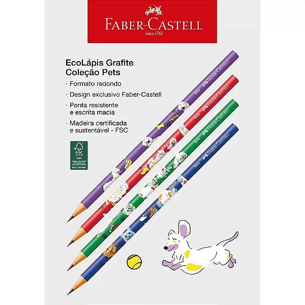 Lápis Eco - Faber-Castell - Pets