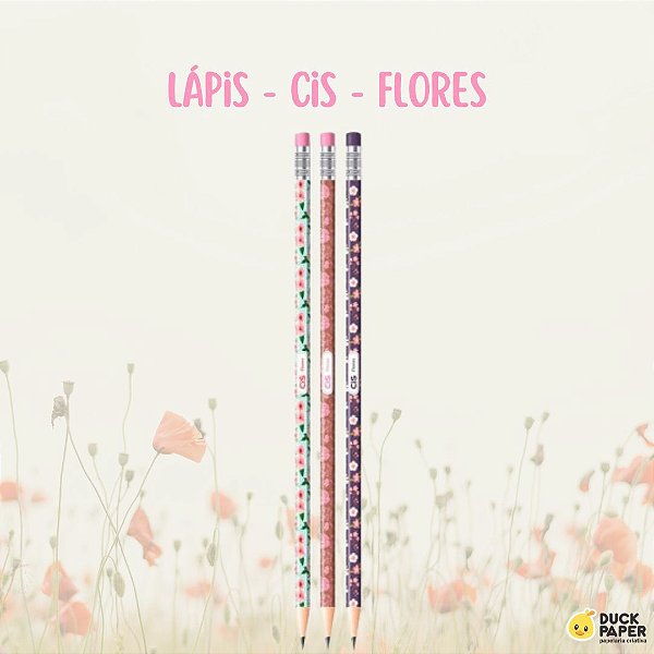Lápis HB - CiS - Flores